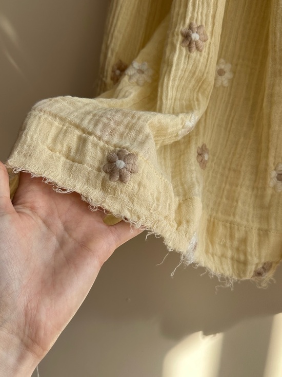 Free People Dahlia Embroidered Maxi Dress, Daisy Butter Yellow, Small - Picture 15 of 16